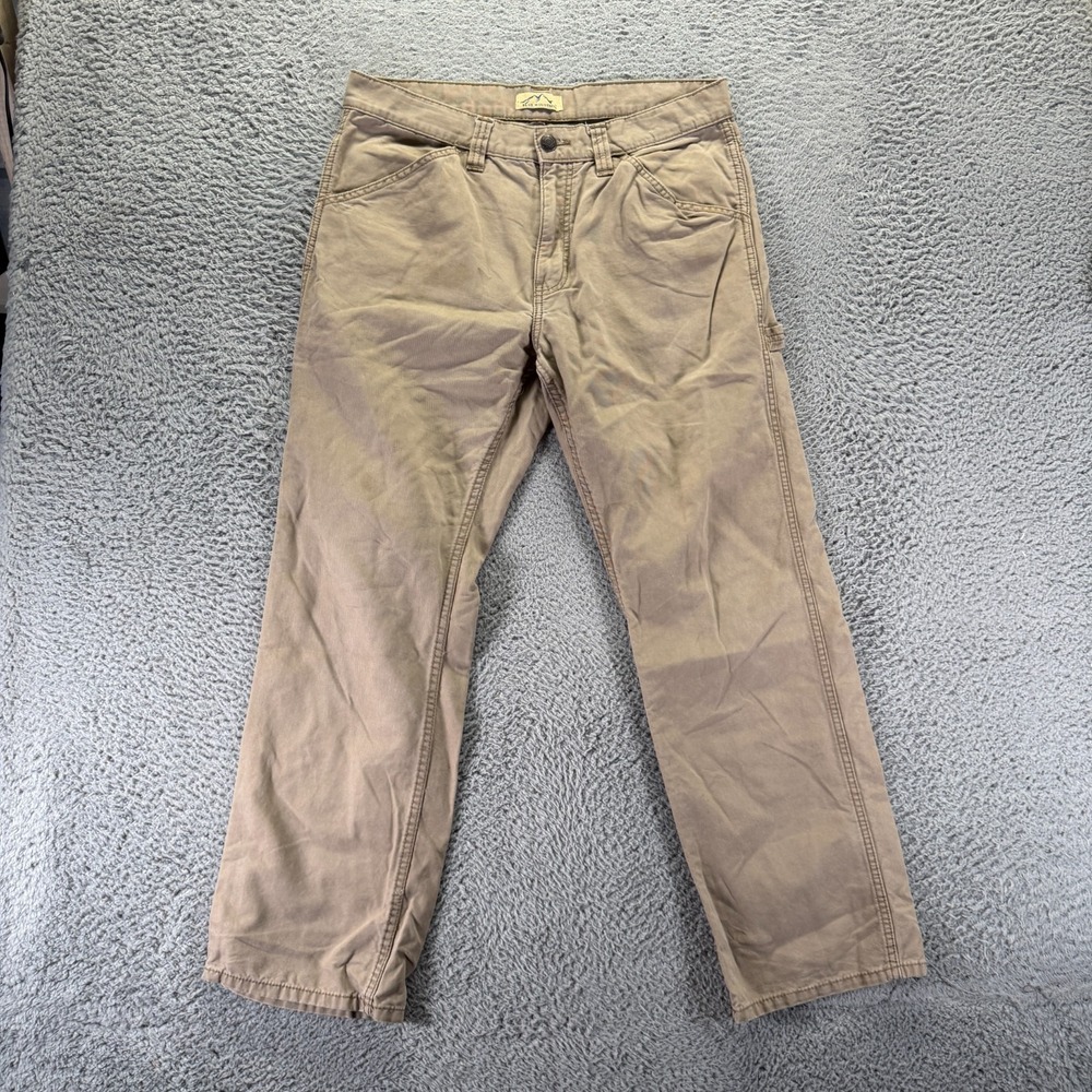 Blue Mountain Pant Mens 34x30 Beige Cotton Carpenter Straight Workwear Utility